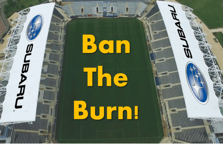 Subaru stadium is sending their trash to Covanta to be burned and dumped into our air and as toxic ash in our landfill.